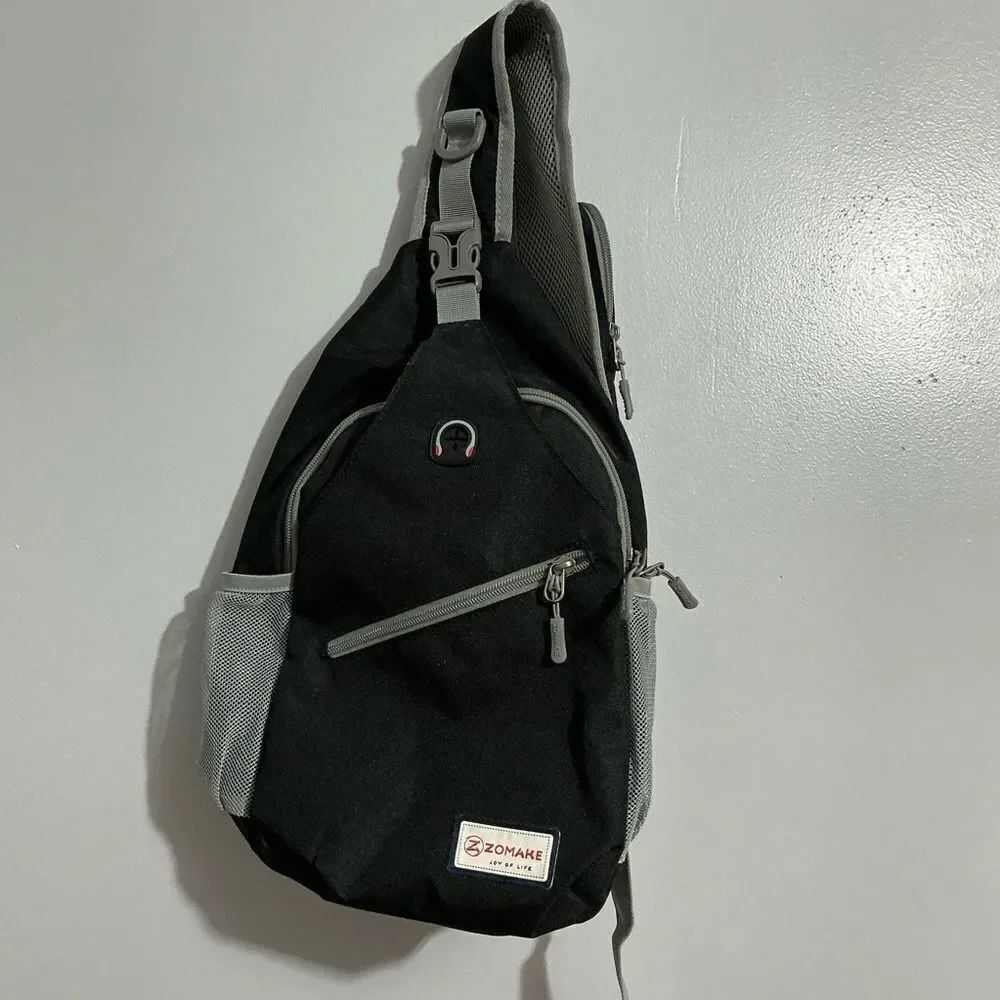 ZOMAKE Sling Bag,Small Crossbody Backpack,Water Resistant Anti Thief Chest Bag